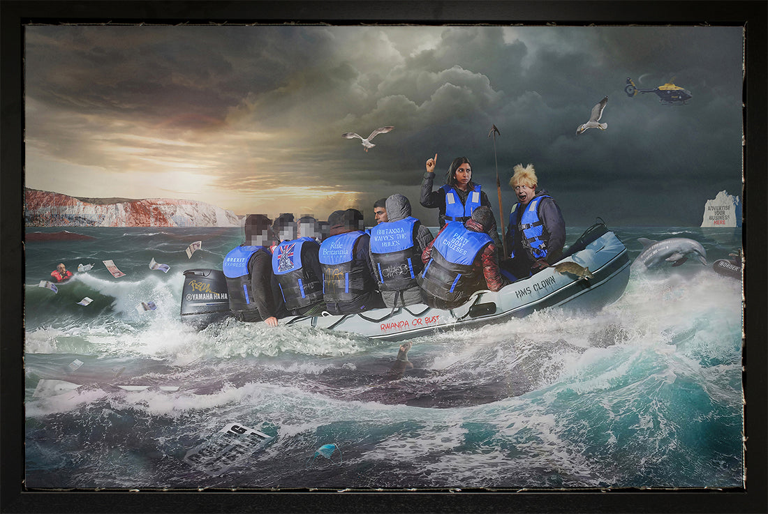 JJ Adams - 'Dearly Departed.....' - Framed Original