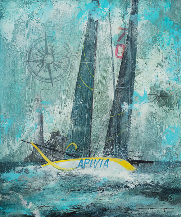 Dale Bowen -  'Undaunted By The Sea II ' - Framed Original Art