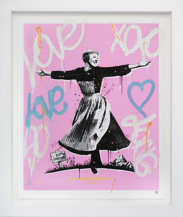 JJ Adams - 'The Hills Are Alive - Pink' - Framed Limited Edition