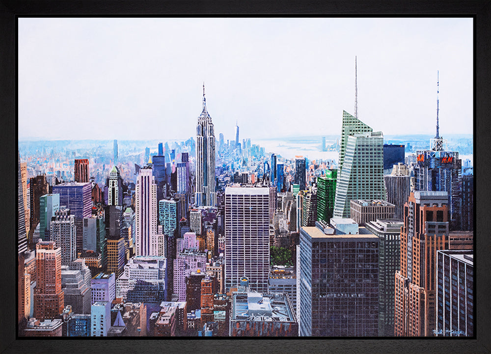Paul McIntyre - 'View Over New York' - Framed Original Artwork