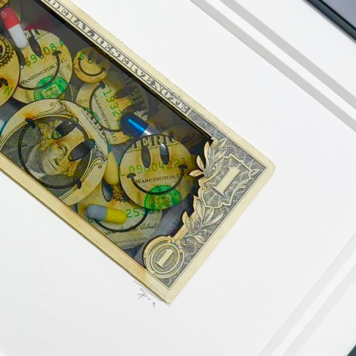 TBOY - 'Deep & Dirty Cash, Pills & Thrills'  - Currency Collection - Framed Original