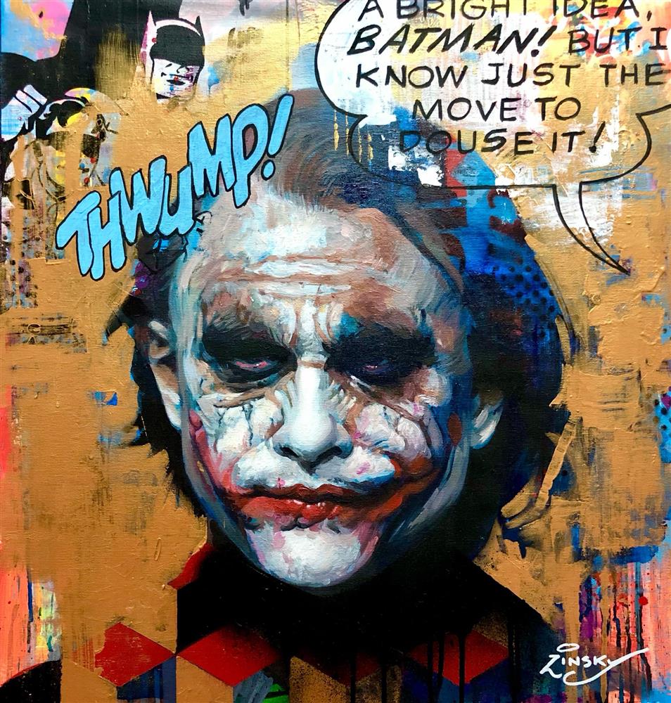 Zinsky - 'A Bright Idea Batman!' - Framed Original Artwork