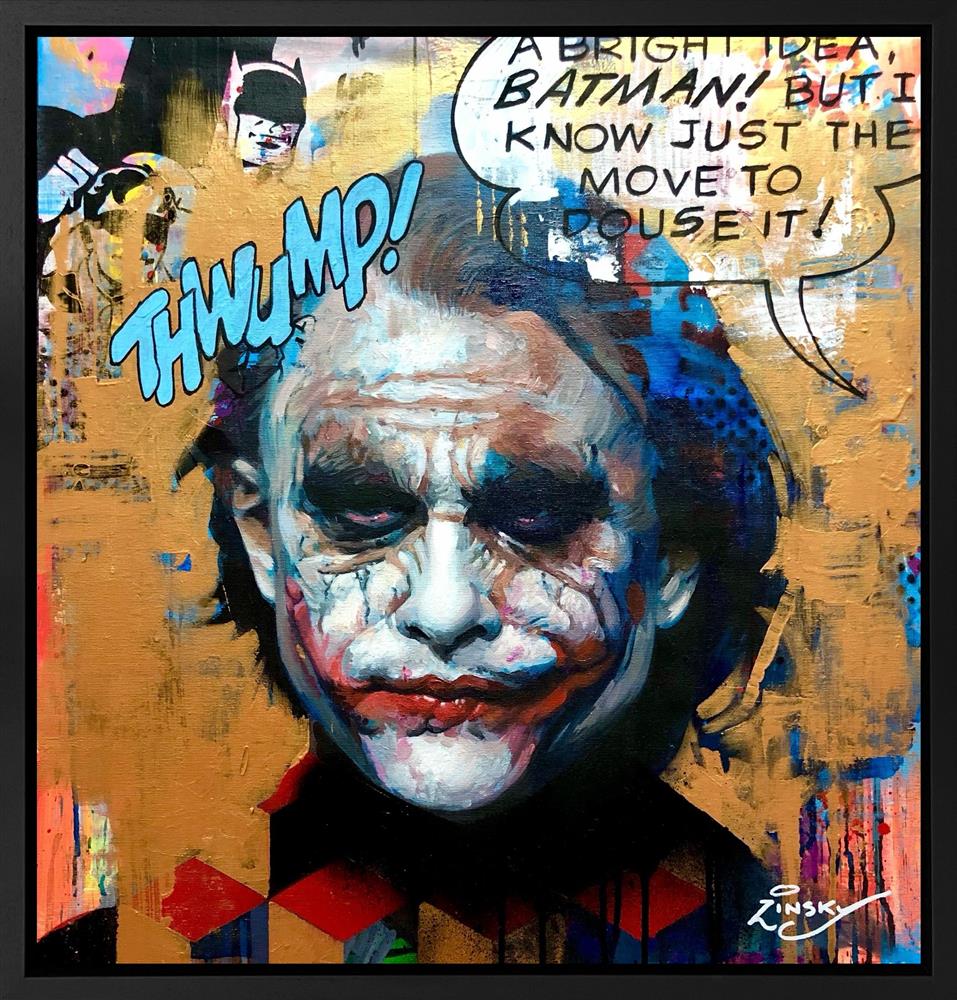 Zinsky - 'A Bright Idea Batman!' - Framed Original Artwork