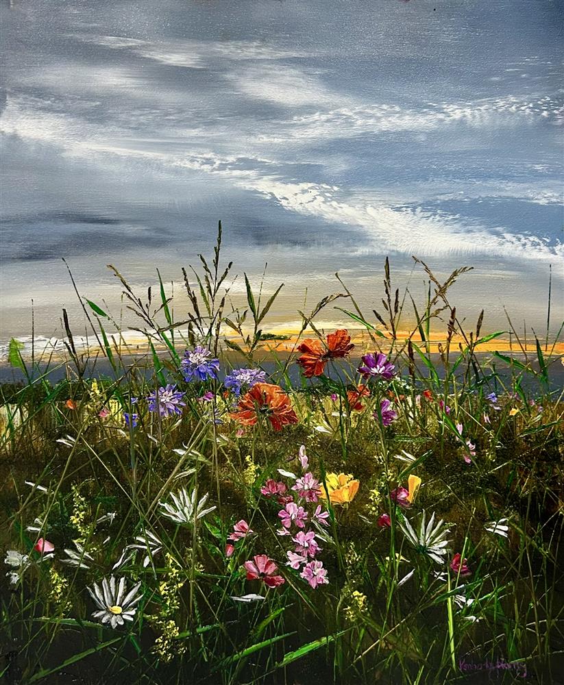 Kimberley Harris - 'A Day's Last Kiss' - Framed Original Art