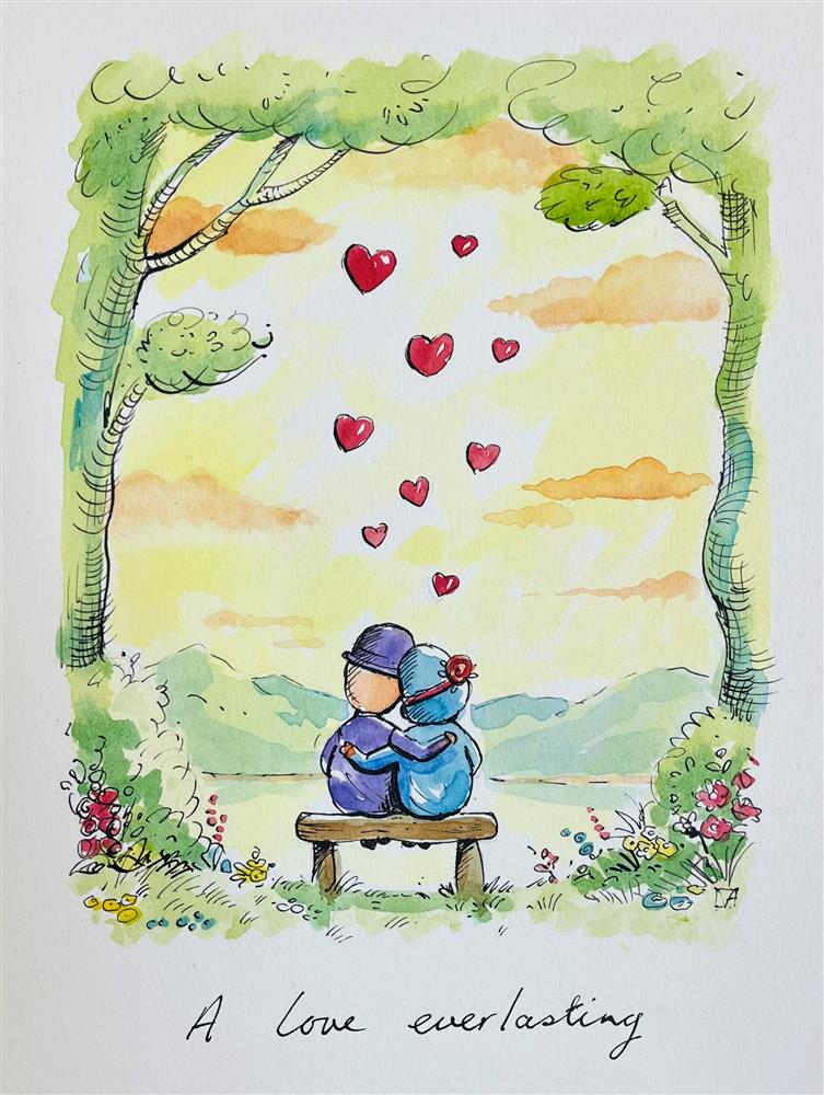 Michael Abrams - 'A Love Everlasting' - Sketch - Framed Original Artwork