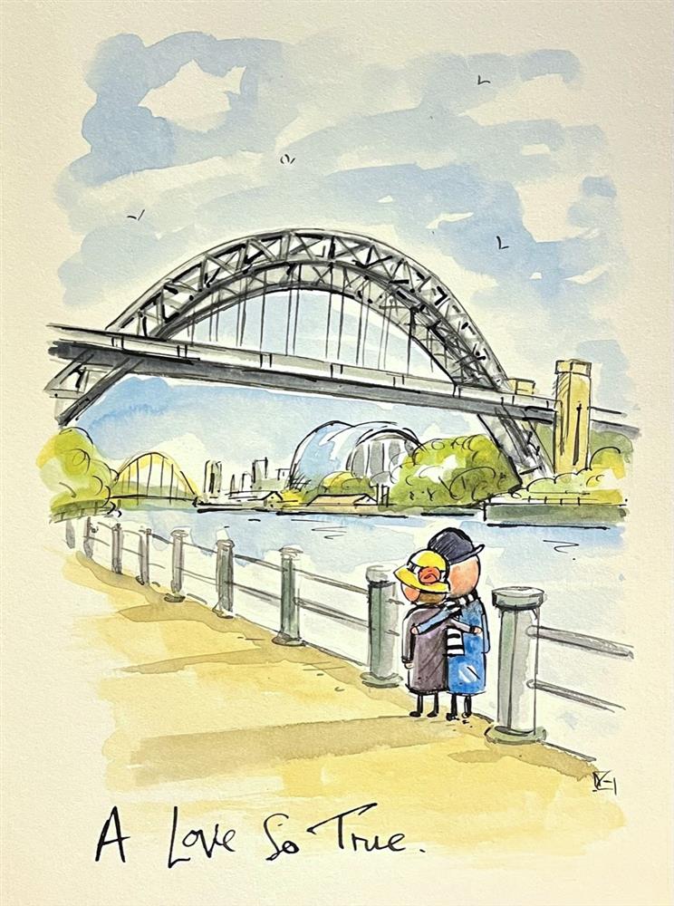 Michael Abrams - 'A Love So True - Sketch' - Framed Original Art