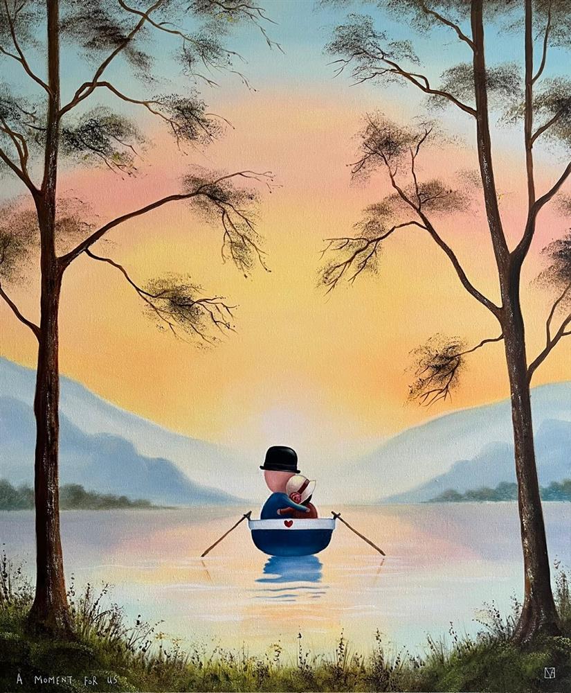 Michael Abrams - 'A Moment For Us' - Framed Original Artwork
