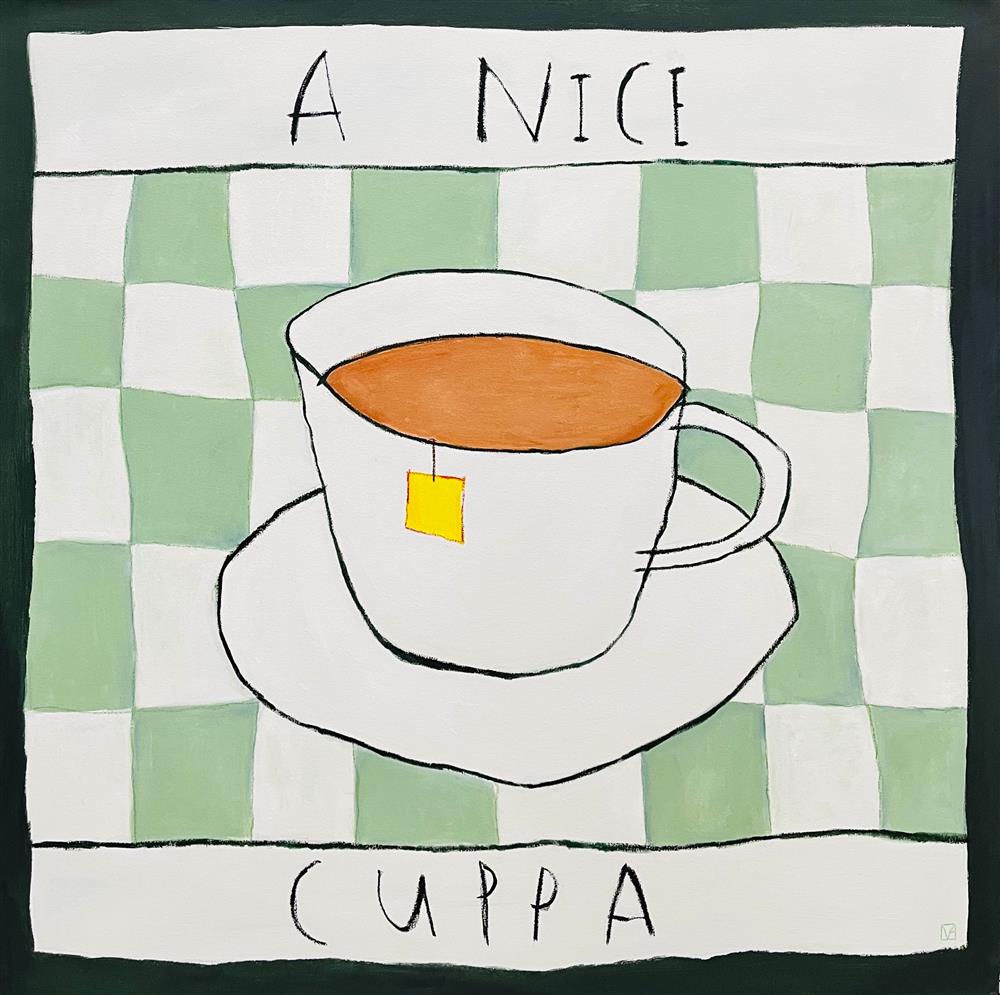 Michael Abrams - 'A Nice Cuppa - Deluxe' - Framed Original Art