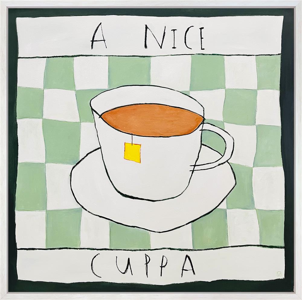 Michael Abrams - 'A Nice Cuppa - Deluxe' - Framed Original Art