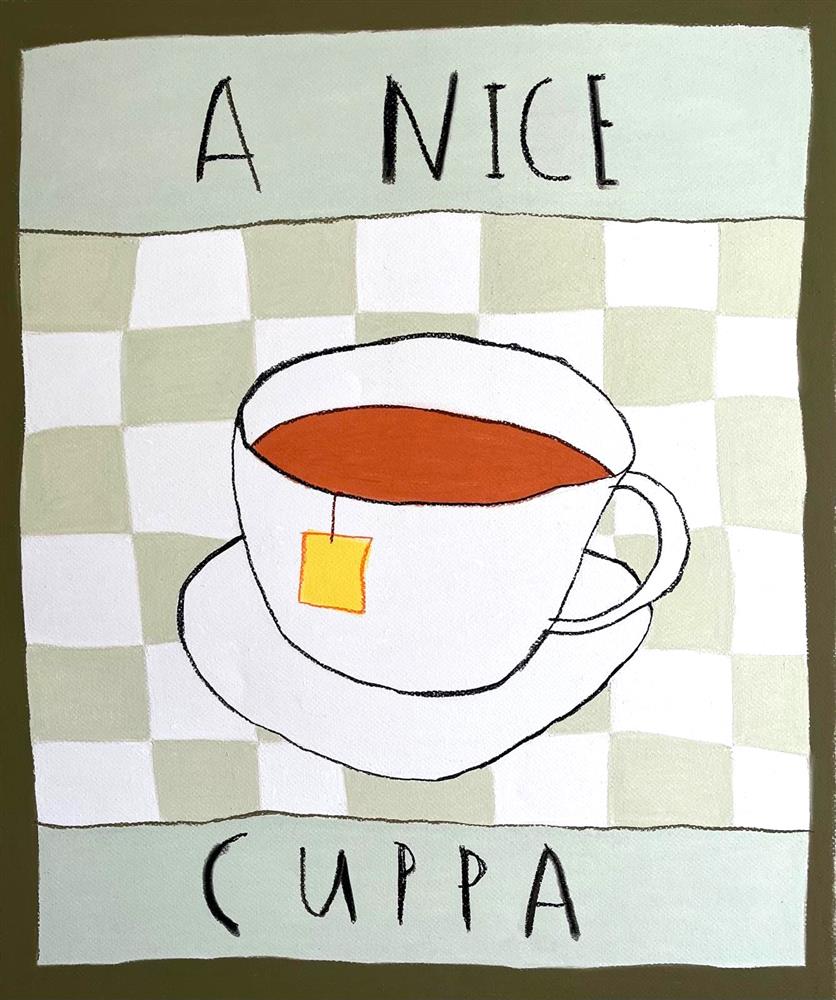 Michael Abrams - 'A Nice Cuppa' - Framed Original Art
