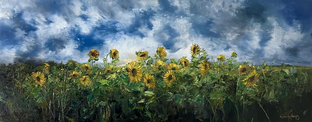 Kimberley Harris - 'A Sea Of Sunflowers' - Framed Original Artwork