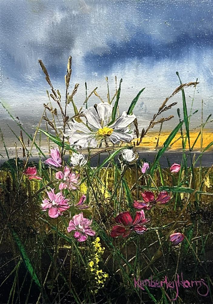 Kimberley Harris - 'A Sky Full Of Flowers' - Miniature series - Framed Original Art