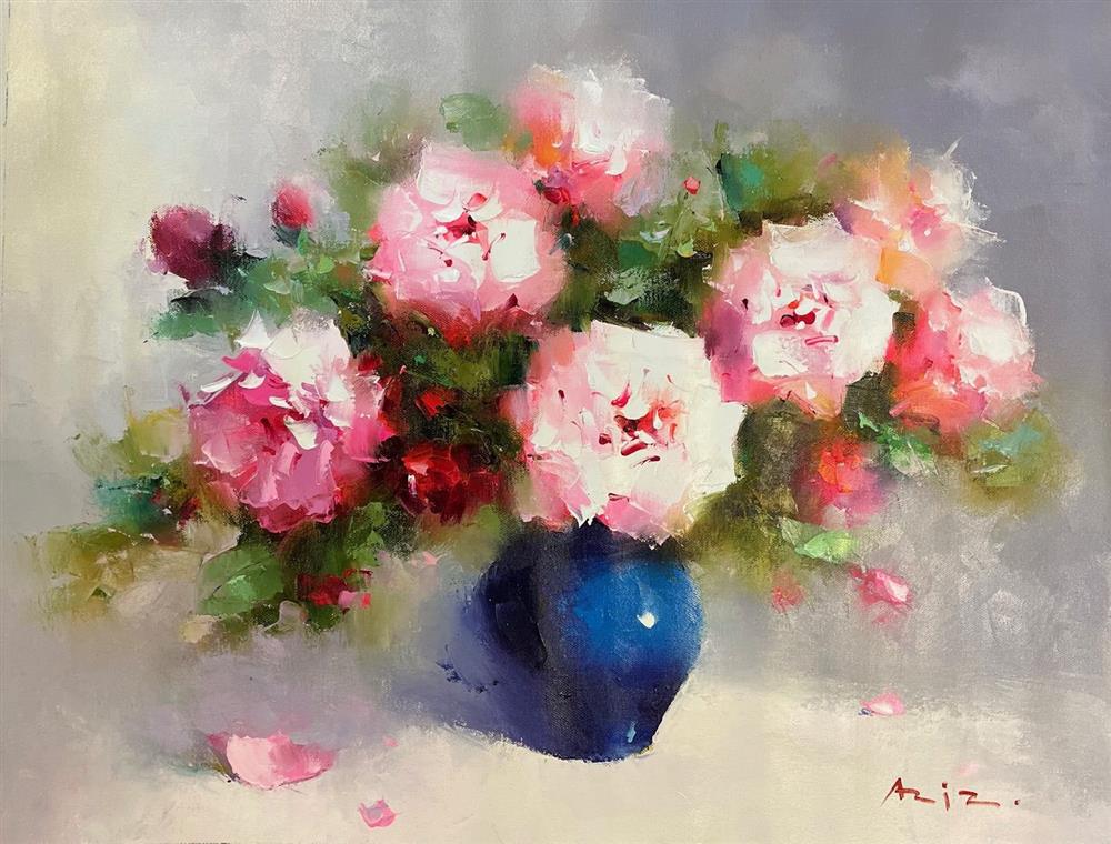 Aziz - 'A Thousand Quiet Bossoms' - Framed Original Artwork