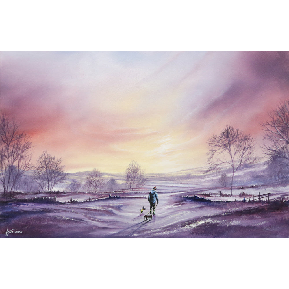 Danny Abrahams - 'A Winters Peace ’  - Framed Original Art