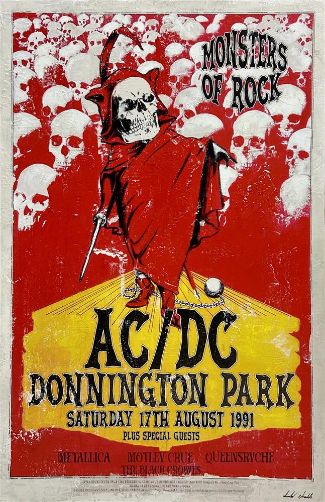 Linda Charles - 'AC/DC - Donnington Park, August 1991' - Framed Original Artwork