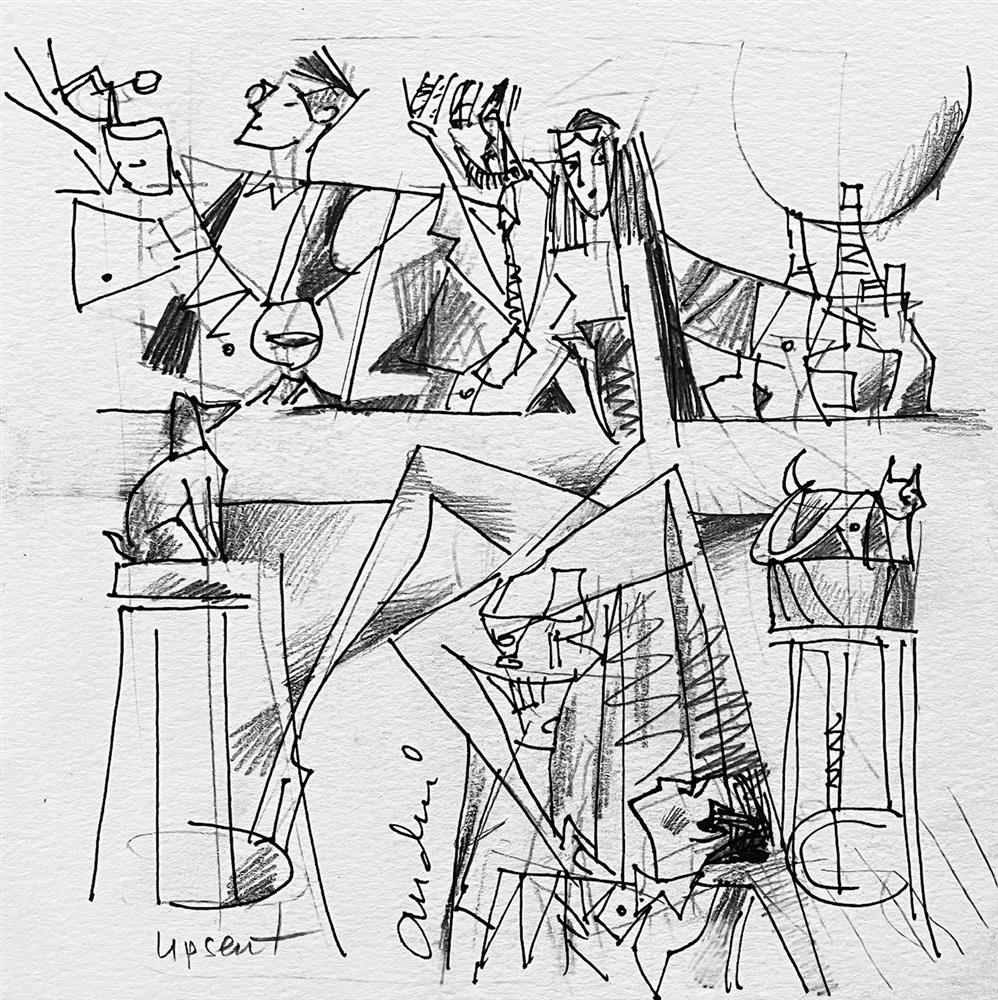 Andrei Protsouk - 'Absinthe - Study' - Framed Original Art