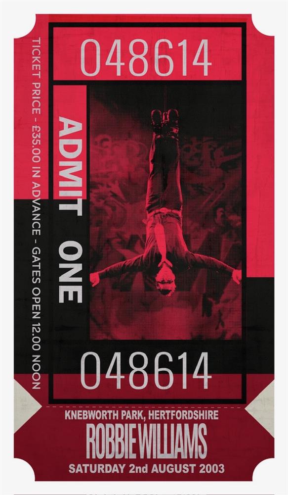 Linda Charles - 'Admit One - 048614' - Framed Original Artwork