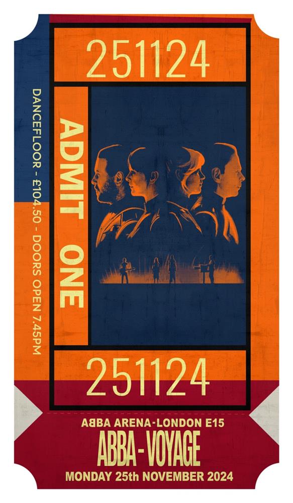 Linda Charles - 'Admit One - 251124' - Framed Original Artwork