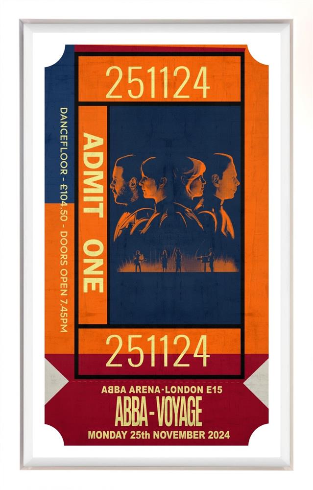 Linda Charles - 'Admit One - 251124' - Framed Original Artwork