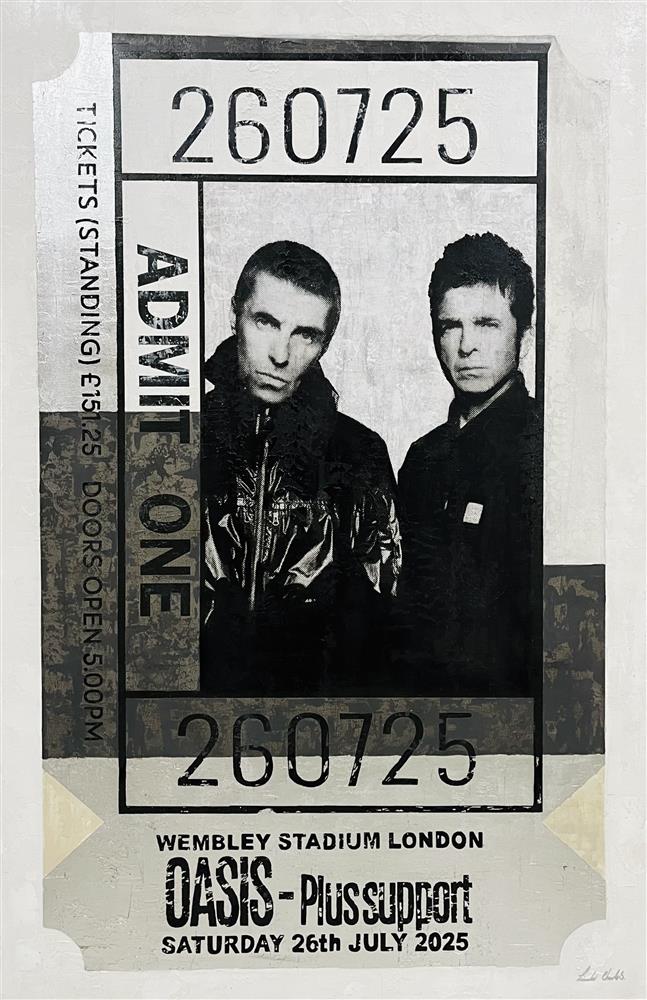 Linda Charles - 'Admit One - 2607' - Framed Original Artwork