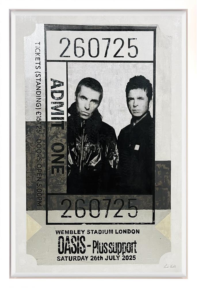 Linda Charles - 'Admit One - 2607' - Framed Original Artwork