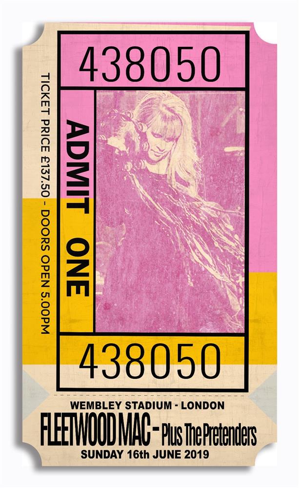 Linda Charles - 'Admit One - 438050' - Framed Original Artwork