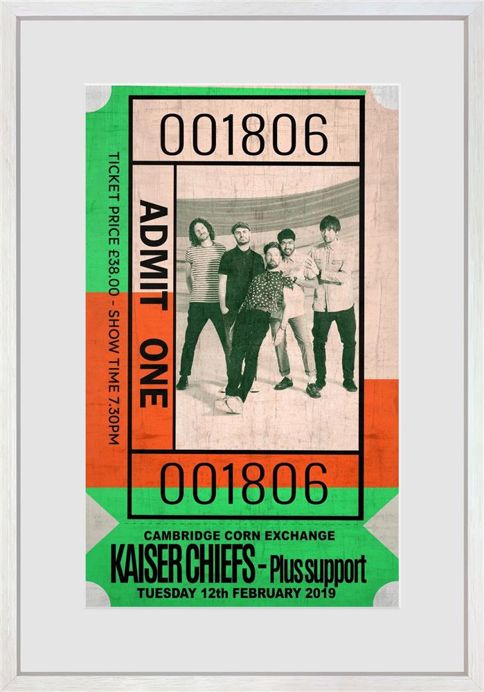 Linda Charles - 'Admit One - Kaiser Chiefs' - Framed Limited Edition