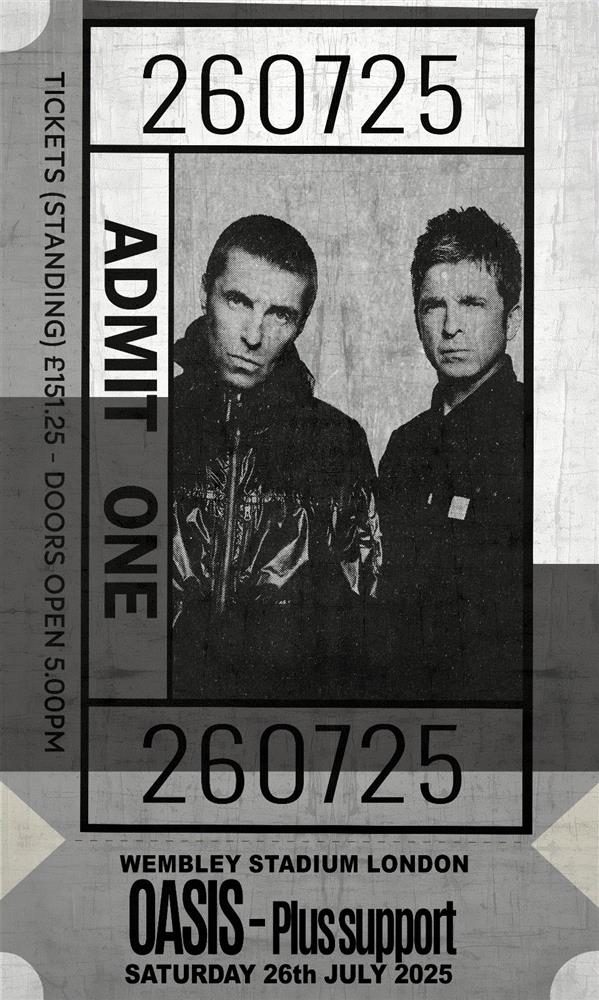 Linda Charles - 'Admit One - Oasis' - Framed Limited Edition