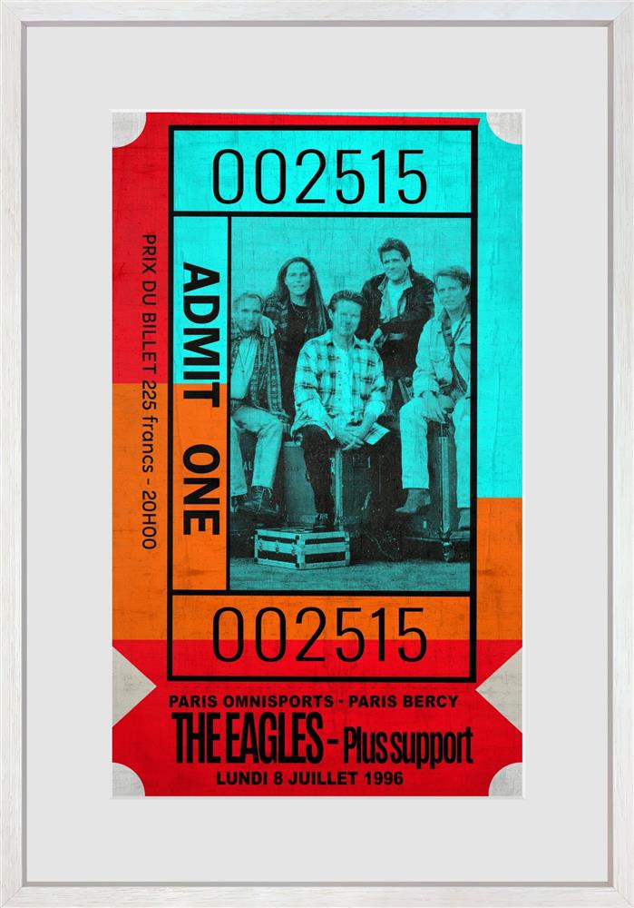 Linda Charles - 'Admit One - The Eagles' - Framed Limited Edition