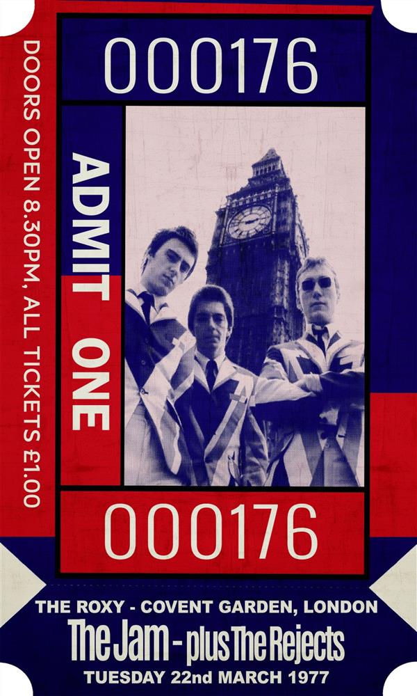 Linda Charles - 'Admit One - The Jam' - Framed Limited Edition