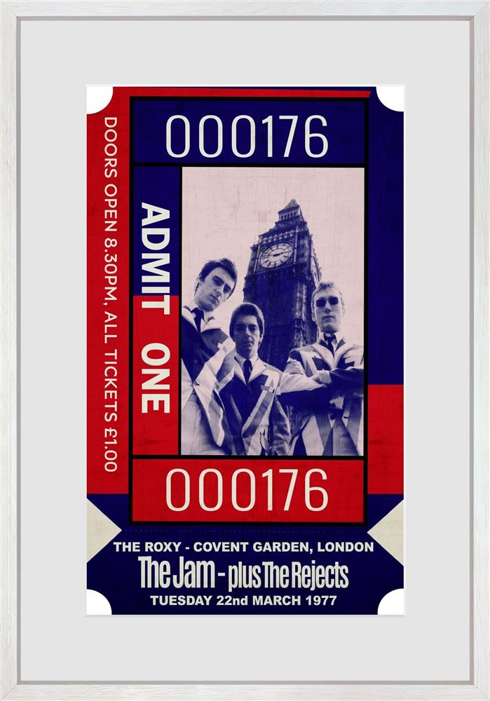 Linda Charles - 'Admit One - The Jam' - Framed Limited Edition