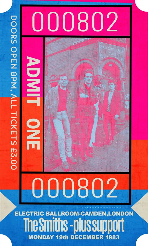 Linda Charles - 'Admit One - The Smiths' - Framed Limited Edition