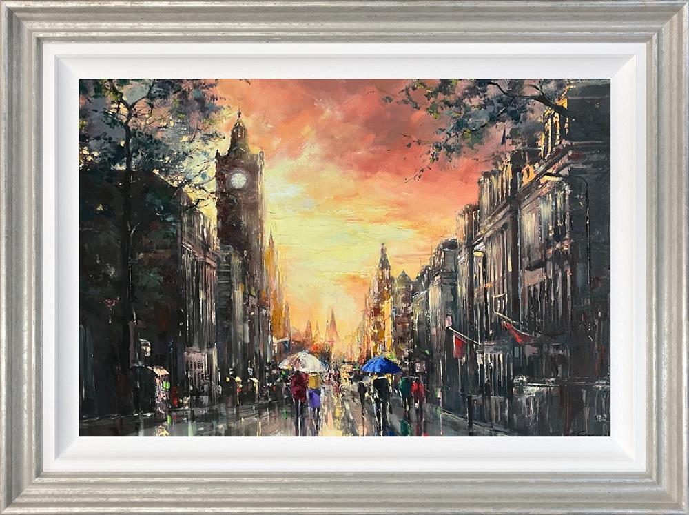 Ewa Czarniecka - 'After Rain In Edinburgh' - Framed Original Art