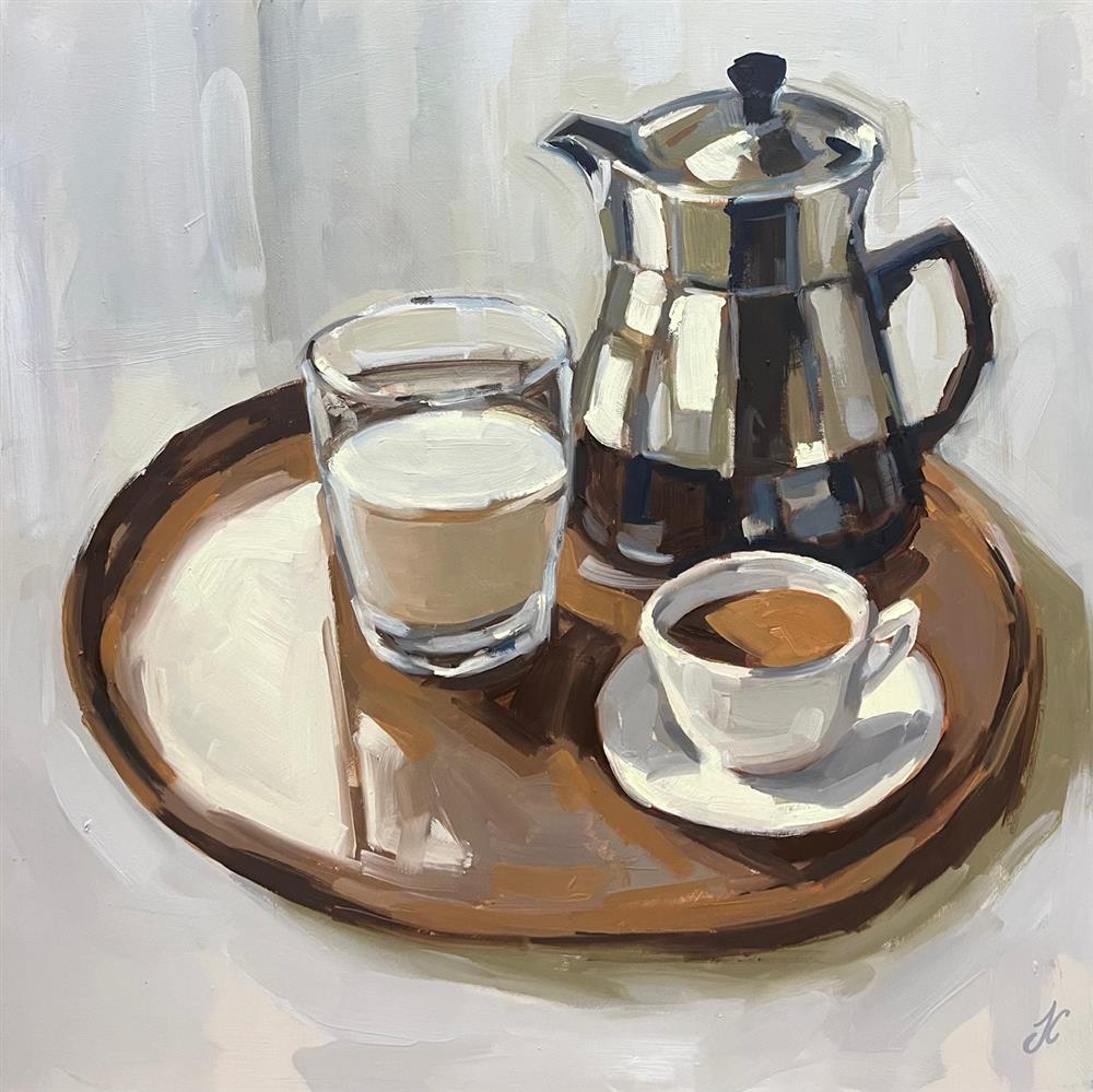 Joss Clapson -  'Afternoon Tea' - Framed Original Art