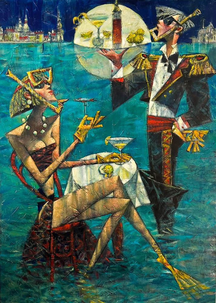 Andrei Protsouk - 'Acqua Alta' - Framed Original Artwork