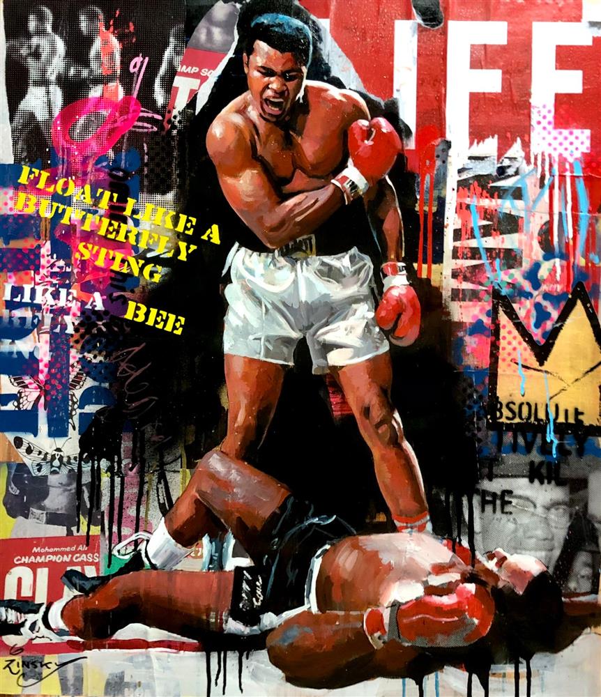 Zinsky - 'Ali Vs Liston' - Framed Original Artwork