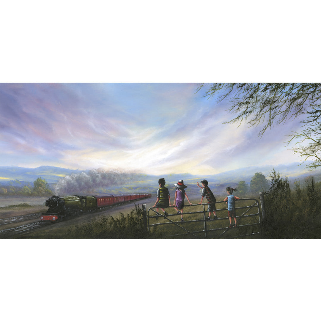 Danny Abrahams - 'All Tracks Lead To New Adventures ' - Framed Limited Edition Art