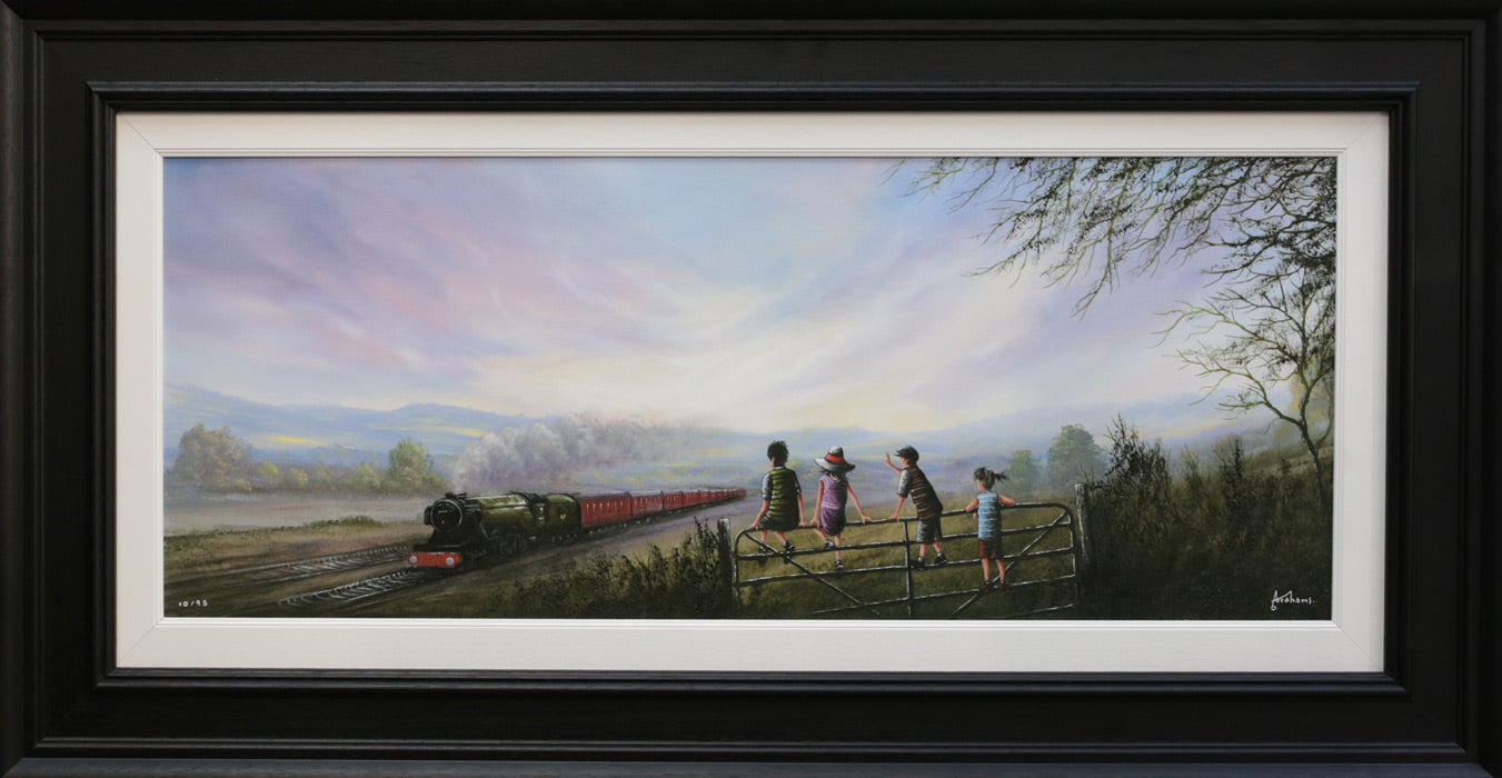 Danny Abrahams - 'All Tracks Lead To New Adventures ' - Framed Limited Edition Art