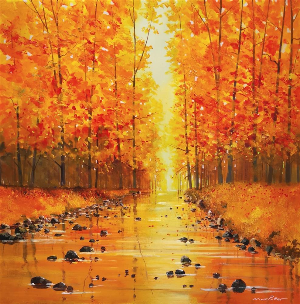 Nick Potter - 'Along The Riverbank' - Framed Original Artwork