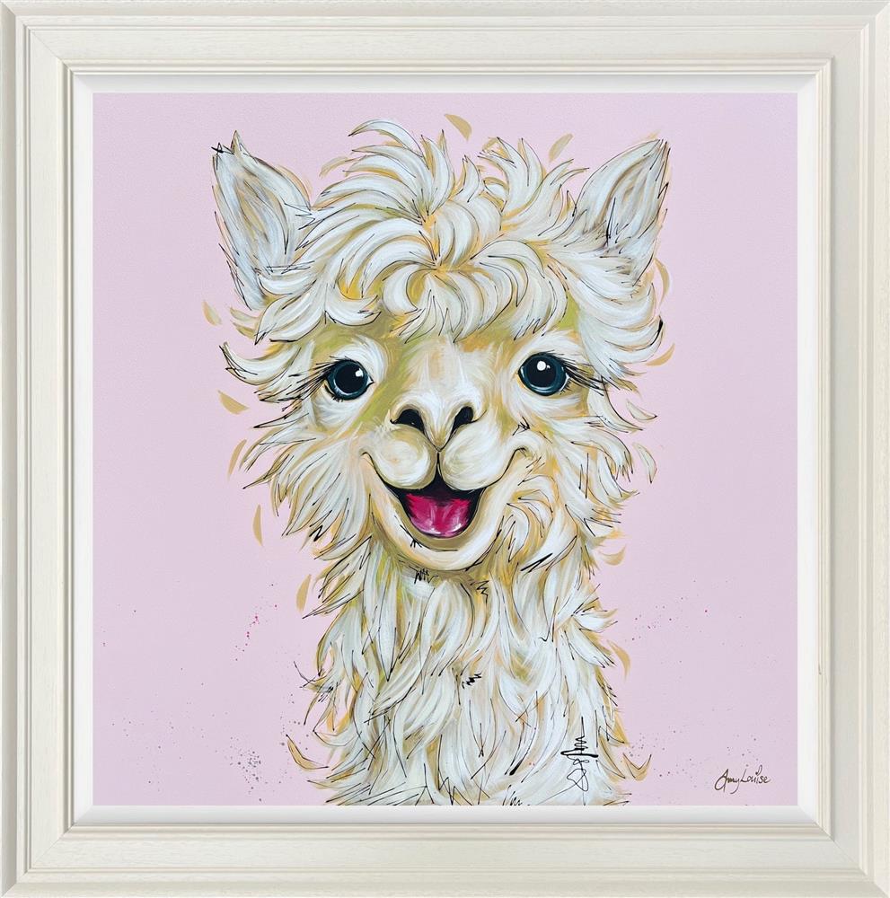 Amy Louise - 'Alpaca La Vanilla' - Framed Original Art