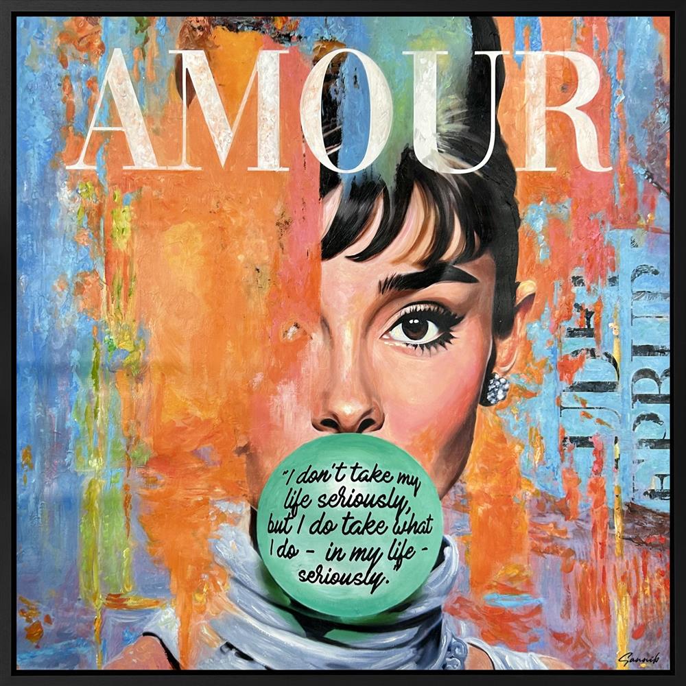 Sannib - 'Amour' - Framed Original Art