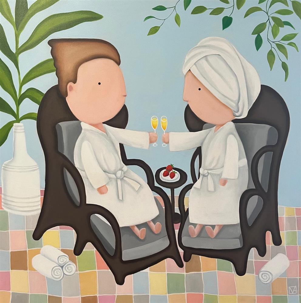 Michael Abrams - 'And Relax...' - Framed Original Artwork