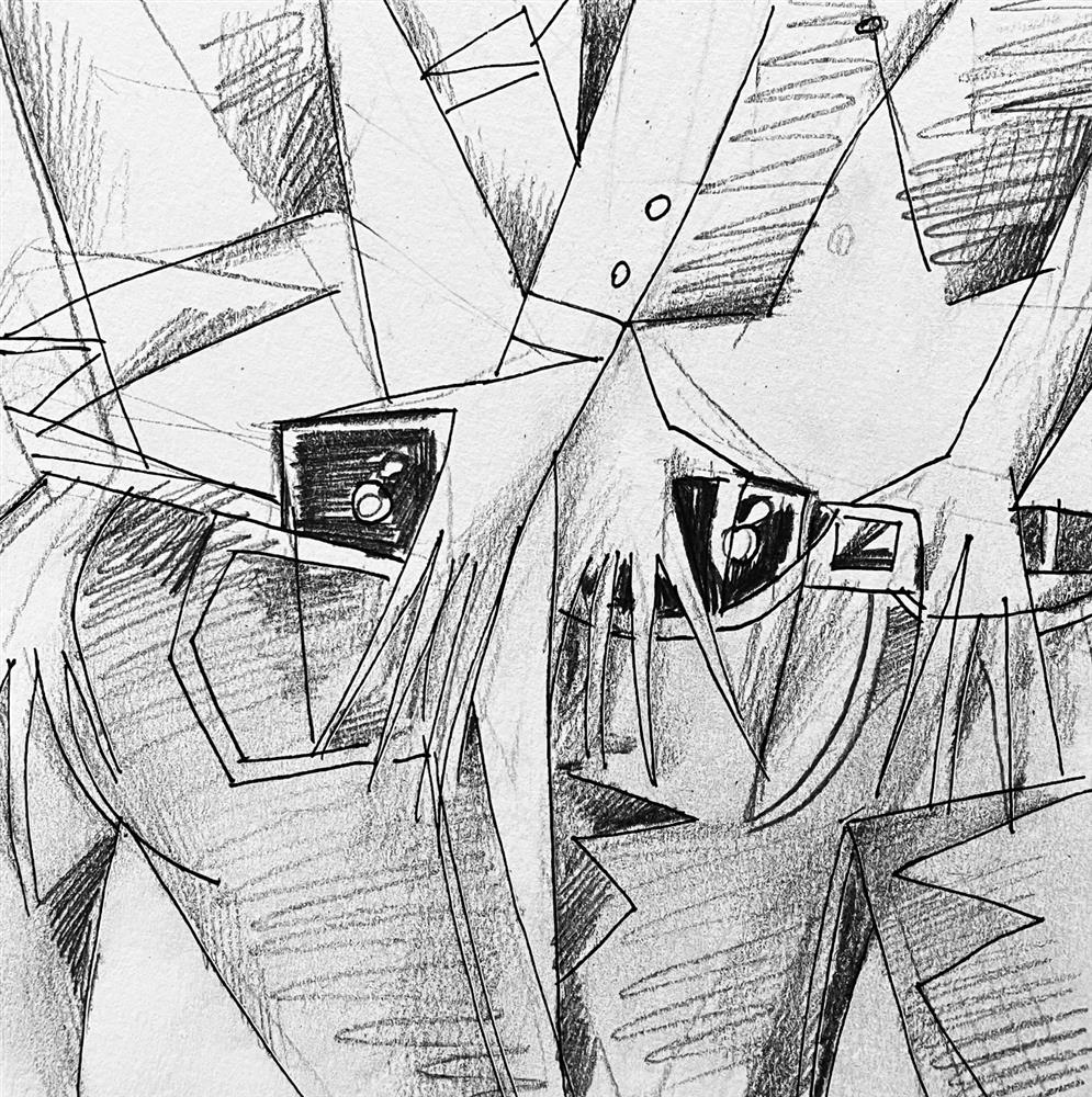 Andrei Protsouk - Apple Date - Study' - Framed Original Art