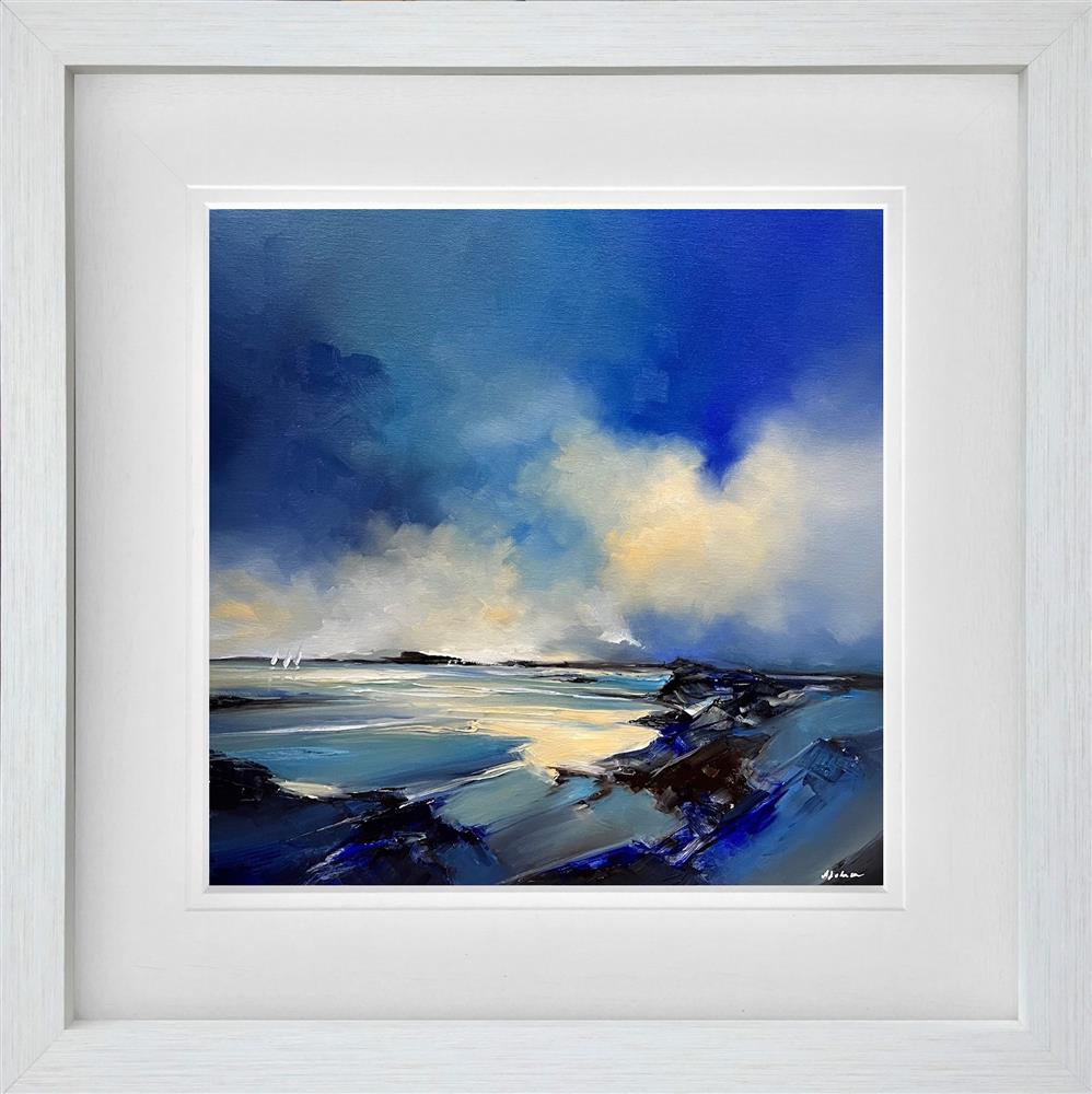 Alison Johnson - 'Aqua Marine I' - Framed Original Artwork