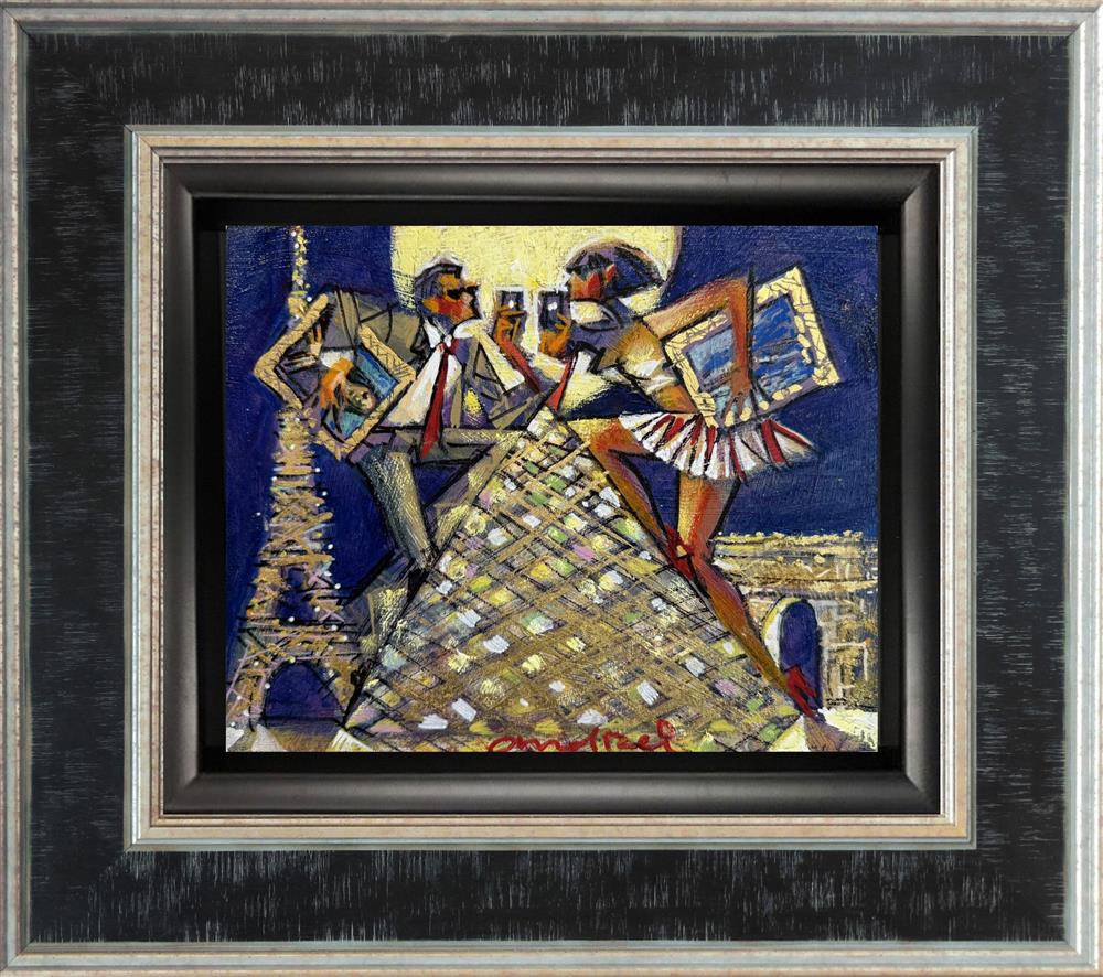 Andrei Protsouk - 'Art Lovers' - Framed Original Art