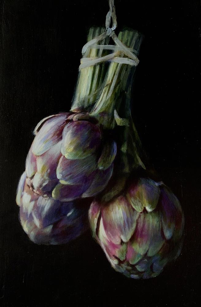 Rachele Dryden-Smith - 'Artichokes' - Framed Original Artwork