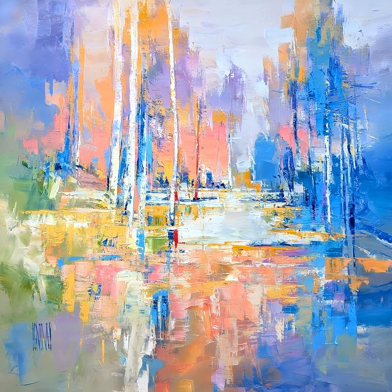 Hervé Lenouvel  'As The Water Flows' - Framed Original Artwork
