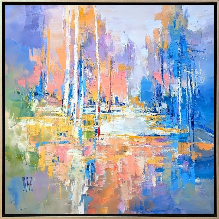 Hervé Lenouvel  'As The Water Flows' - Framed Original Artwork