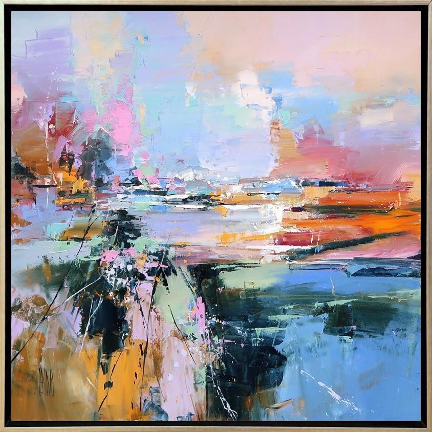 Hervé Lenouvel  'Au Fil Des Rive' - Framed Original Artwork