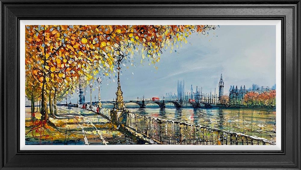 Nigel Cooke - 'Autumn Along The Embankment' - Framed Original Artwork